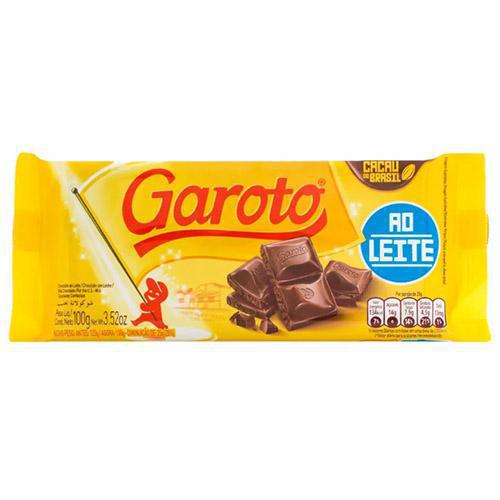 Empório Norte Sul CHOCOLATE GAROTO TB 90G CHOCOLATE AO LEITE